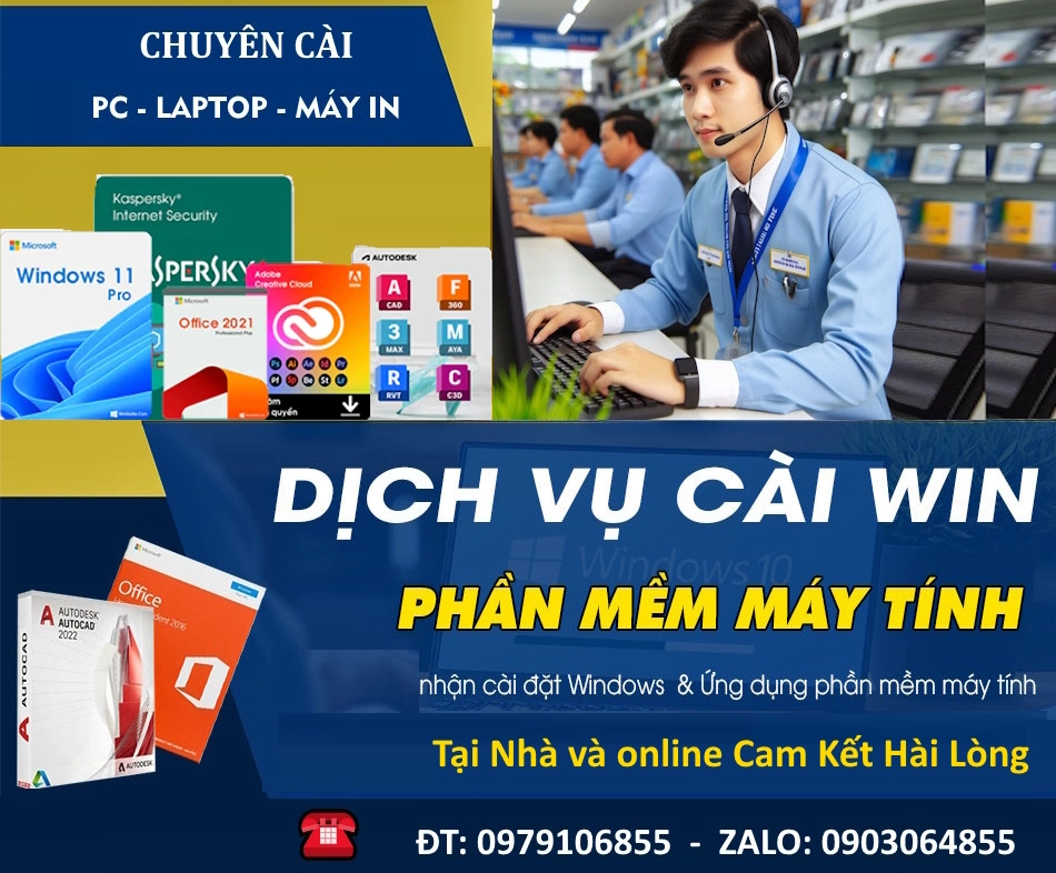 Dịch Vụ Cài Đặt Phần Mềm Laptop